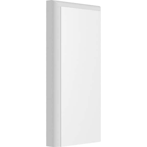 Ekena Millwork Standard Foster Plinth Block With Rounded Edge, 2 1/2"W x 5"H x 1/2"P PBP025X050X050FOS05 - main